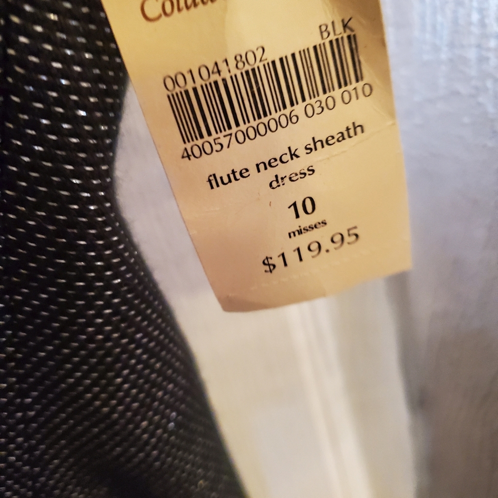 Coldwater Creek Black With Silver Dress S 10 - Picture 9 of 10